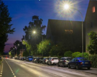Foto: Beleuchtung Sudetenlandstraße, Gießen nach Modernisierung mit LED-Leuchten Foto: Beleuchtung Sudetenlandstraße, Gießen nach Modernisierung mit LED-Leuchten
